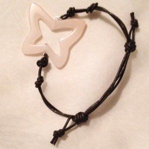 Onyx & Leather Bracelet